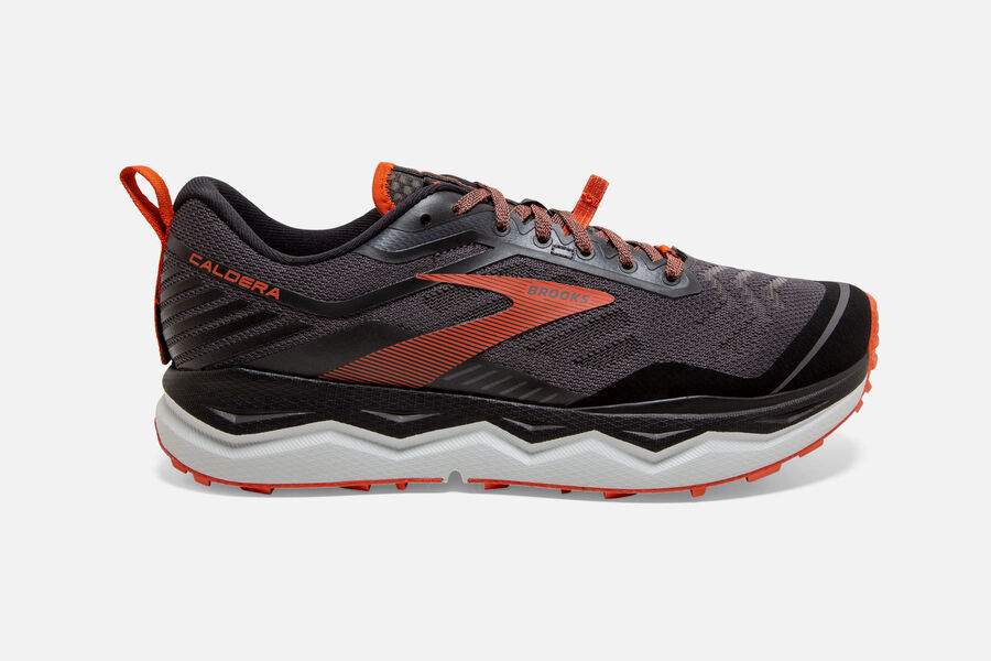 Brooks Men's Caldera 4 Trail Running Shoes Black/Grey XDZJ-85971